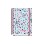 AGENDA ESCOLAR 2025-2026 TAMANO A5 TAPA CARTON FORRADO SEMANA VISTA PRIME BLOSSOM DOHE 52039