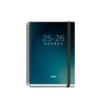 25018-AGENDA ESCOLAR 2025-2026 TAMANO A5 TAPA CARTON FORRADO SEMANA VISTA PRIME BOREAL DOHE 52040