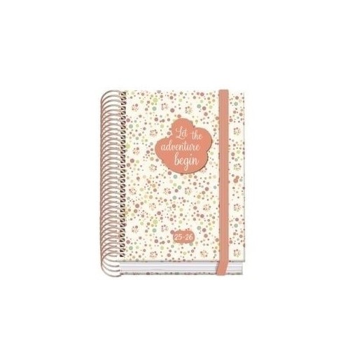 25028-AGENDA ESCOLAR 2025-2026 TAMANO A6 TAPA CARTON FORRADO DIA PAGINA PRIME BUBBLES DOHE 52050
