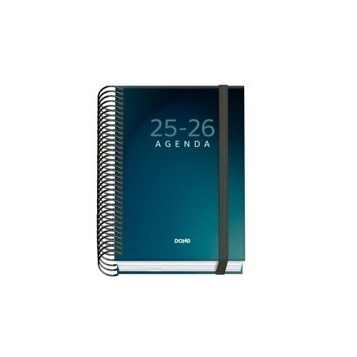 25030-AGENDA ESCOLAR 2025-2026 TAMANO A6 TAPA CARTON FORRADO DIA PAGINA PRIME BOREAL DOHE 52052