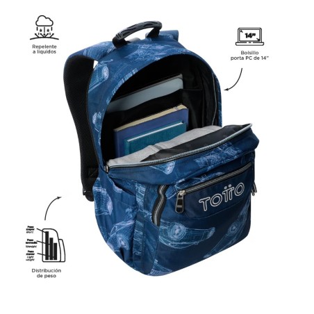 25073-MOCHILA ACUARELES BLUEPRINT (33 X 44 X 14) - 20L TOTTO MA04ECO021-2426N-0JJ