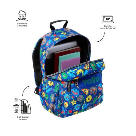 25075-MOCHILA ACUARELES TELLO (33 X 44 X 14) - 20L TOTTO MA04ECO021-2416N-8JZ