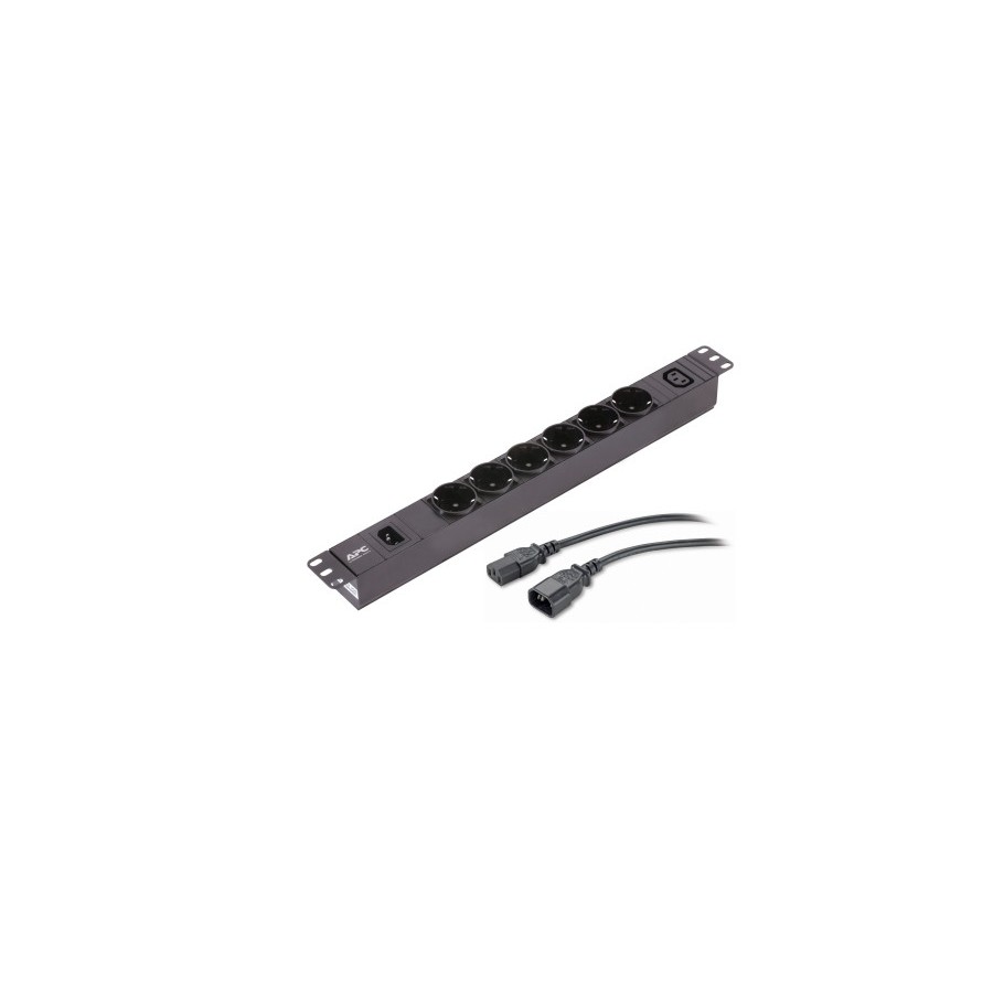 25130-APC EPDU1010B-SCH unidad de distribucion de energia (PDU) 7 salidas AC 1U Negro