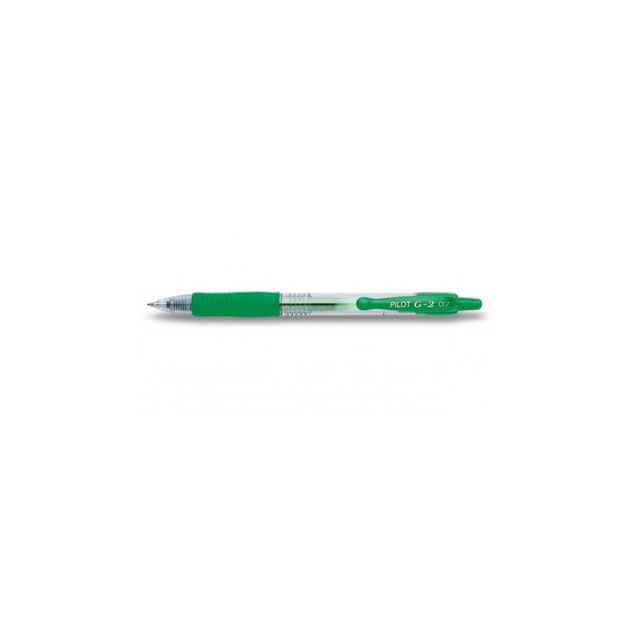 25238-BOLIGRAFO ROLLER GEL RETRAC.G-2 VERDE PILOT BL-G2-7-G