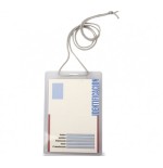 CAJA 50 FUNDAS IDENTIFICACION PVC NATURAL 93X132MM CON CORDON IBERPLAS 1077G50