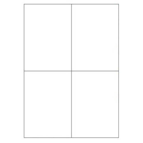 CAJA 100 HOJAS ETIQUETAS BLANCAS SIN MARGENES-LASER/INYECCION DE TINTA/FOTOCOPIADORAS-105X148 MM MEGASTAR LP4MS-105148