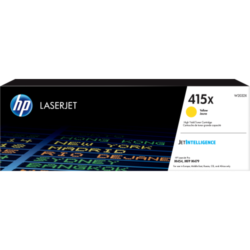 25275-HP Cartucho de toner Original LaserJet 415X amarillo de alta capacidad