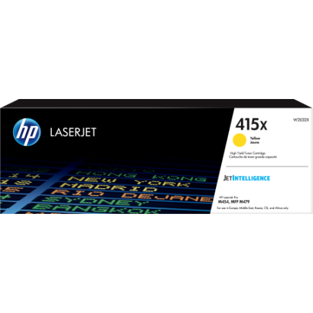 25275-HP Cartucho de toner Original LaserJet 415X amarillo de alta capacidad