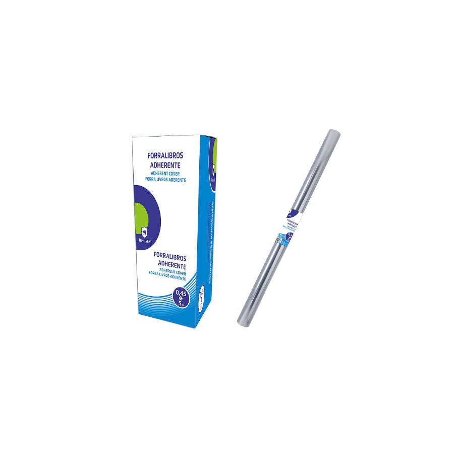 2530-FORRALIBROS ADHERENTE PVC 5M X 45 CM. TRANSPARENTE BISMARK 315626