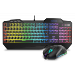 KROM PACK GAMING KRUSHER. TECLADO SEMI-MECANICO + RATON. RGB. NEGRO