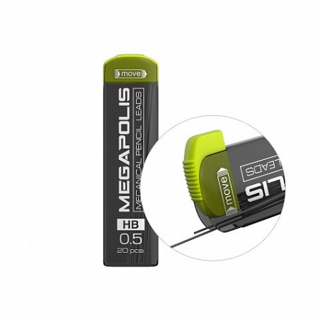 25330-SET DE 20 MINAS DE RECAMBIO MEGAPOLIS PARA PORTAMINAS, 0.5 MM. ERICH KRAUSE 20345