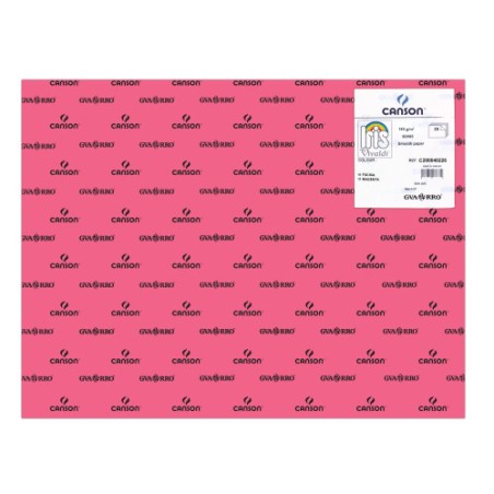 25345-PACK 25 HOJAS CARTULINA IRIS 50X65 185G FUCSIA CANSON C200040226