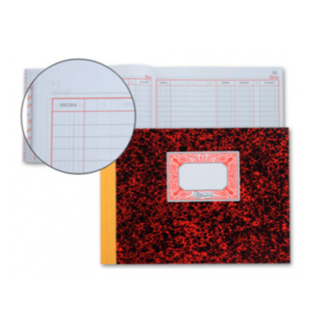 25351-LIBRO CARTONE CONTABILIDAD 4o APAISADO 100HOJAS CUENTAS CORRIENTES MIQUELRIUS 3086