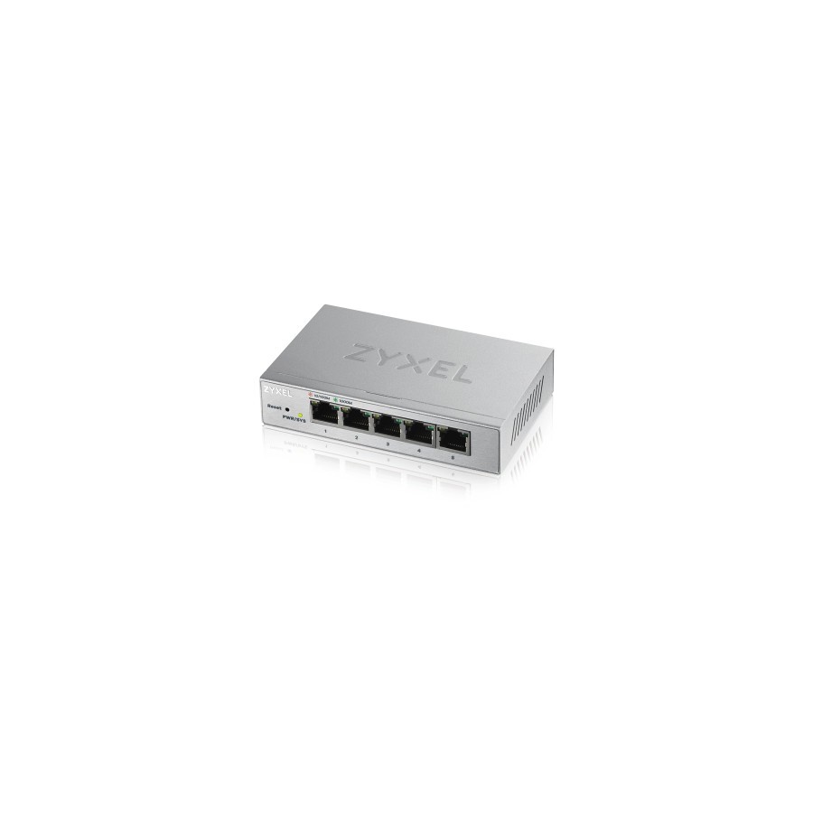 Zyxel GS1200-5 Gestionado Gigabit Ethernet (10/100/1000) Plata