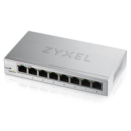 25402-Zyxel GS1200-8 Gestionado Gigabit Ethernet (10/100/1000) Plata