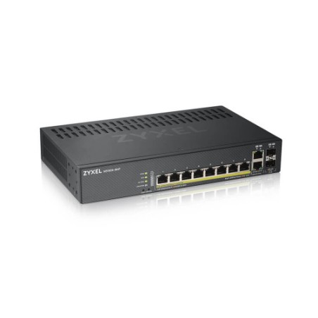 25405-Zyxel GS1920-8HPV2 Gestionado Gigabit Ethernet (10/100/1000) Energia sobre Ethernet (PoE) Negro