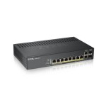 25405-Zyxel GS1920-8HPV2 Gestionado Gigabit Ethernet (10/100/1000) Energia sobre Ethernet (PoE) Negro