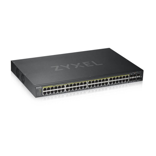25409-Zyxel GS1920-48HPV2 Gestionado Gigabit Ethernet (10/100/1000) Energia sobre Ethernet (PoE) Negro
