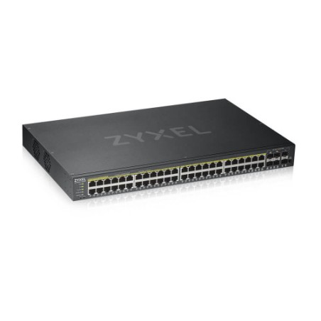 25409-Zyxel GS1920-48HPV2 Gestionado Gigabit Ethernet (10/100/1000) Energia sobre Ethernet (PoE) Negro