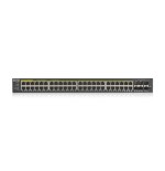 25410-Zyxel GS1920-48HPV2 Gestionado Gigabit Ethernet (10/100/1000) Energia sobre Ethernet (PoE) Negro