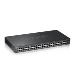 25411-Zyxel GS2220-50-EU0101F switch Gestionado L2 Gigabit Ethernet (10/100/1000) Negro