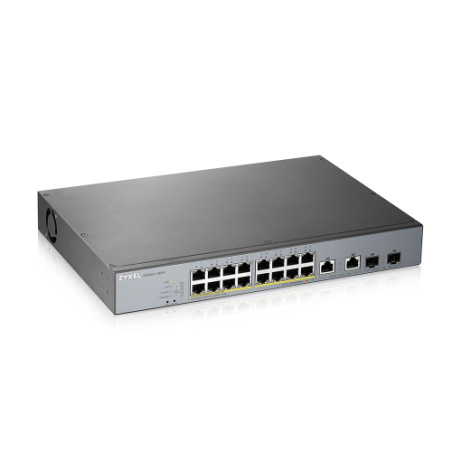 25415-Zyxel GS1350-18HP-EU0101F switch Gestionado L2 Gigabit Ethernet (10/100/1000) Energia sobre Ethernet (PoE) Gris