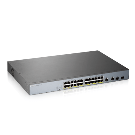 25417-Zyxel GS1350-26HP-EU0101F switch Gestionado L2 Gigabit Ethernet (10/100/1000) Energia sobre Ethernet (PoE) Gris