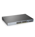 25417-Zyxel GS1350-26HP-EU0101F switch Gestionado L2 Gigabit Ethernet (10/100/1000) Energia sobre Ethernet (PoE) Gris