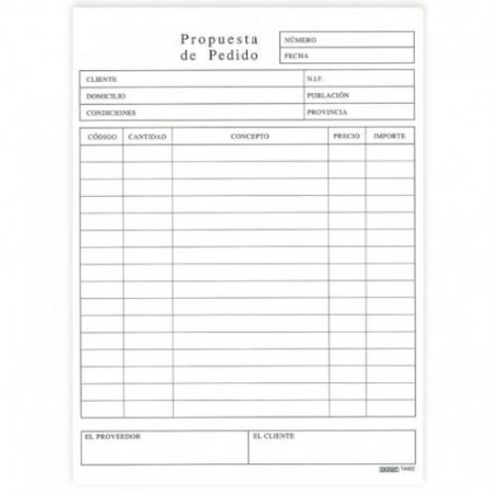 2545-TALONARIO PEDIDOS 1/4 NATURAL CATALAN DUPLICADO (74402C) INGRAF 350348