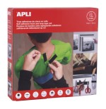 25537-DISPENSADOR 25M CINTA ADHESIVA TIPO VELCRO COLOR NEGRO 20 MM APLI 17018