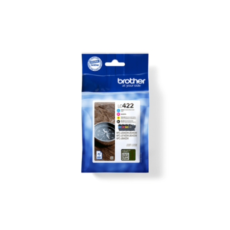 Brother LC422VAL cartucho de tinta 4 pieza(s) Original Negro, Cian, Magenta, Amarillo