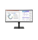 LG 34BQ77QC-B pantalla para PC 86,4 cm (34") 3440 x 1440 Pixeles UltraWide Dual Quad HD LCD Negro