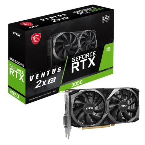25574-VGA MSI RTX 3050 VENTUS 2X XS 8G OC,NV,RTX3050,GDDR6,8GB,128BIT,HDMI+3DP,TORX FAN 3.0,2 VENTILADORES