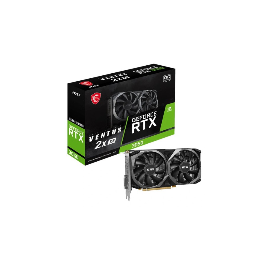 25574-VGA MSI RTX 3050 VENTUS 2X XS 8G OC,NV,RTX3050,GDDR6,8GB,128BIT,HDMI+3DP,TORX FAN 3.0,2 VENTILADORES