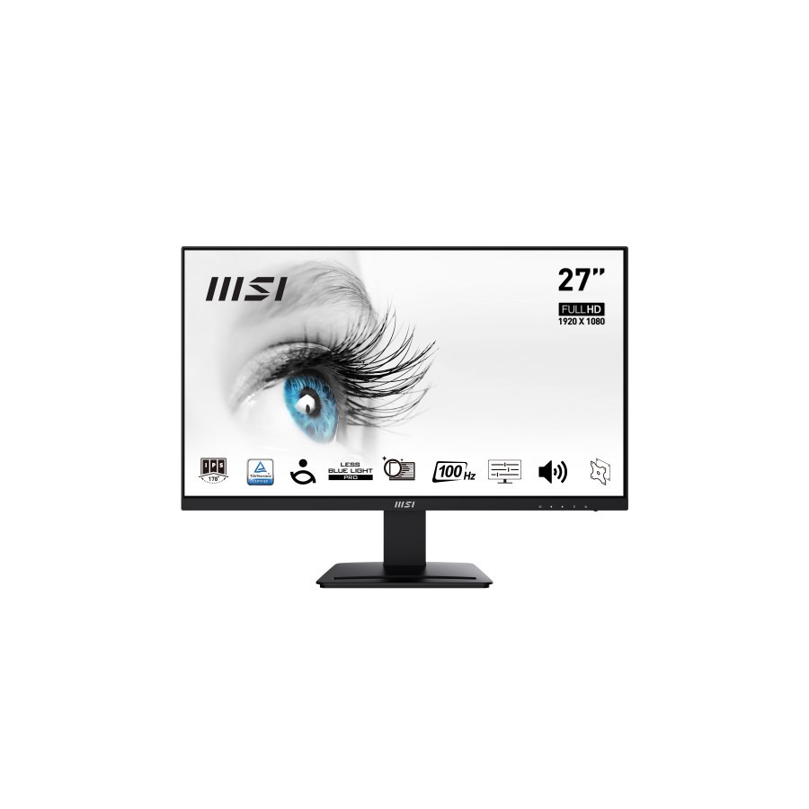 25589-MSI Pro MP273A pantalla para PC 68,6 cm (27") 1920 x 1080 Pixeles Full HD LED Negro