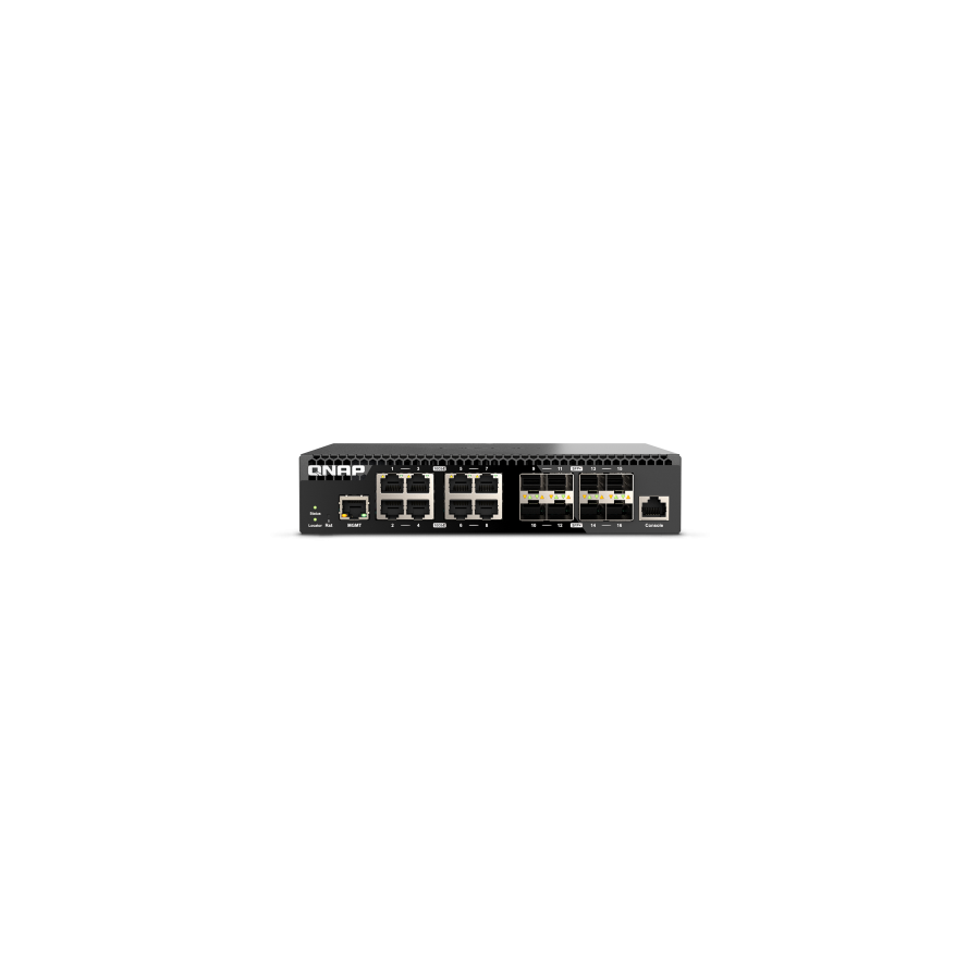 QNAP QSW-M3216R-8S8T switch Gestionado L2/L3 10G Ethernet (100/1000/10000) 1U Negro
