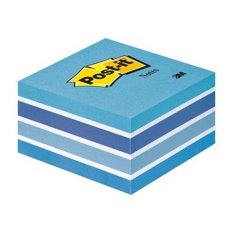 25667-CUBO 450 HOJAS NOTAS ADHESIVAS 76X76MM COLORES SURTIDOS AZULES 2028-B POST-IT 7100172385
