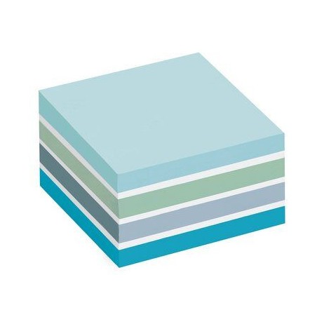 25668-CUBO 450 HOJAS NOTAS ADHESIVAS 76X76MM COLORES SURTIDOS AZULES 2028-B POST-IT 7100172385