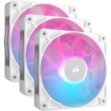 25686-VENTILADOR CAJA CORSAIR RX RGB SERIES iCUE LINK RX120 RGB BLANCO TRIPLE PACK CO-9051022-WW