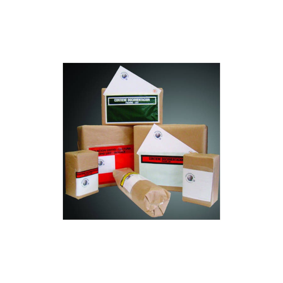 2574-CAJA DE 1.000 SOBRES PACKING LIST 1/3A4-225X115 MM TRANSPARENTE P856 F