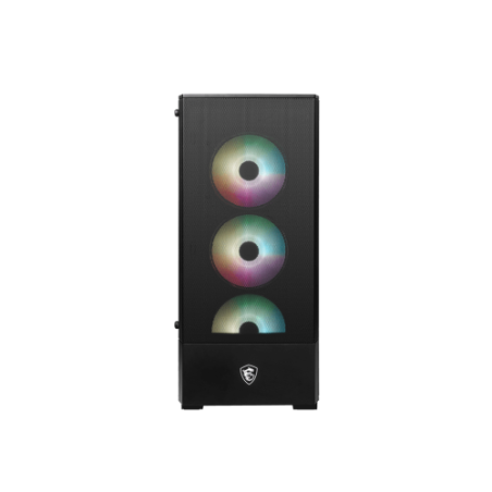 25774-MSI MAG FORGE 112R carcasa de ordenador Midi Tower Negro, Transparente