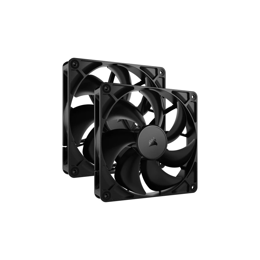 25799-Corsair RS140 Carcasa del ordenador Ventilador 14 cm Negro 2 pieza(s)
