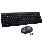 2583-Ewent EW3256 teclado RF inalambrico QWERTY Espanol Negro