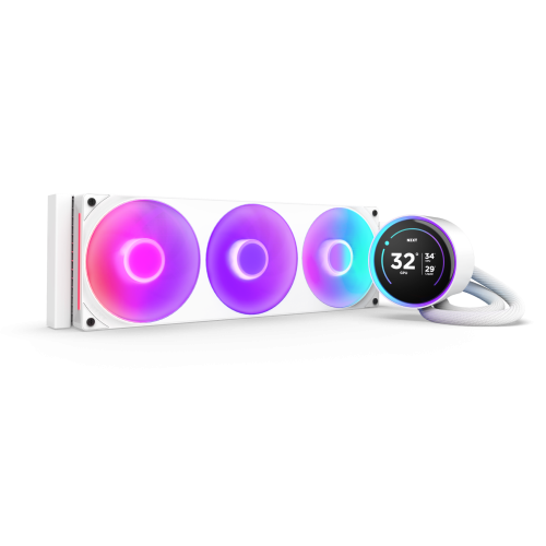 NZXT Kraken Elite 360 RGB Procesador Sistema de refrigeracion liquida todo en uno 12 cm Blanco 1 pieza(s)