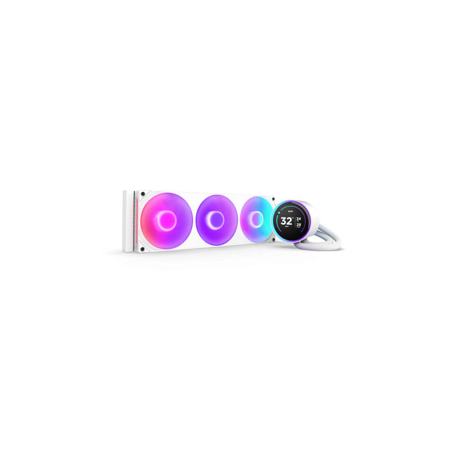 NZXT Kraken Elite 360 RGB Procesador Sistema de refrigeracion liquida todo en uno 12 cm Blanco 1 pieza(s)