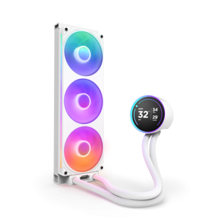 NZXT Kraken Elite 360 RGB Procesador Sistema de refrigeracion liquida todo en uno 12 cm Blanco 1 pieza(s)