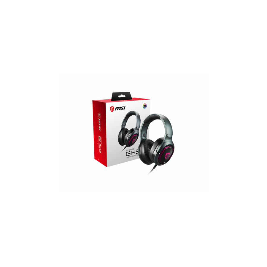 MSI Immerse GH50 Auriculares Alambrico Diadema Juego Negro