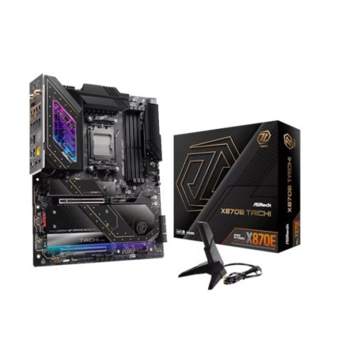 25908-PLACA ASROCK X870E TACHI,AMD,AM5,X870E,4DDR5,256GB,2USB4 TYPE-C+HDMI,6SATA3,4M.2,2USB4,7USB3.2,1USB TYPE-C,LAN5GB,