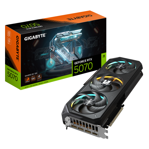 26028-GIGABYTE GeForce RTX 5070 GAMING OC 12G Tarjeta Grafica - 12GB GDDR7, 192 bits, PCI-E 5.0, XXXX MHz Core Clock, 3