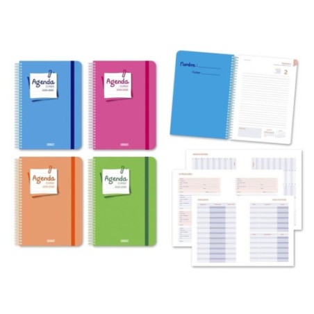 26119-AGENDA ESCOLAR 2025-2026  POST -IT 4o DIA PAGINA TAPA CARTON INGRAF 333354